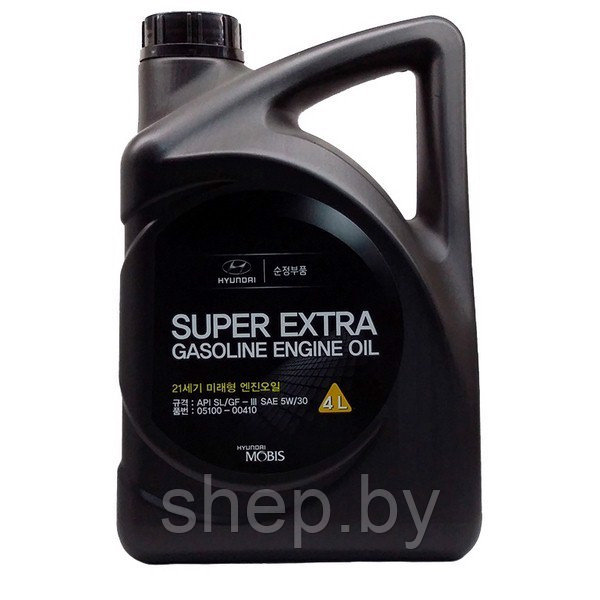 Моторное масло HYUNDAI-KIA Super Extra Gasoline 5W30 4L - фото 1 - id-p208923171