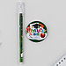 Подарочный набор: ручка с колпачком, шариковая 0,5 мм, значок « Выпускник ШКОЛЫ »., фото 4