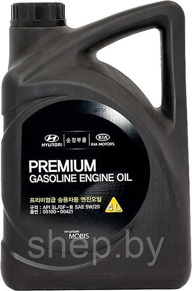 Моторное масло Hyundai-KIA Premium Gasoline 5W20  4L