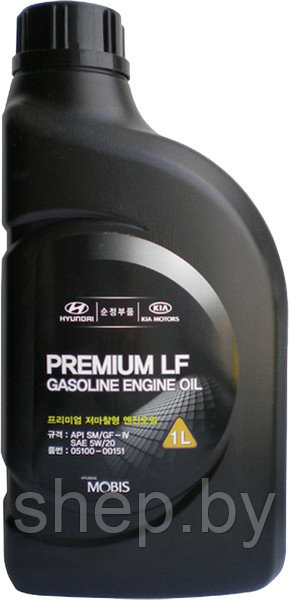 Моторное масло Hyundai-KIA Premium LF Gasoline 5W20  1L