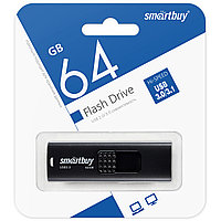 USB флэш-диск SmartBuy Fashion Black 64GB UFD 3.0/3.1 SB064GB3FSK корпус пластик цвет: черный