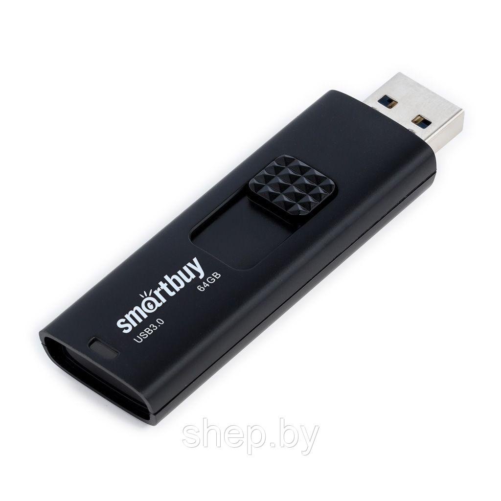 USB флэш-диск SmartBuy Fashion Black 64GB UFD 3.0/3.1 SB064GB3FSK корпус пластик цвет: черный - фото 2 - id-p208924764