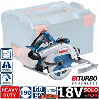 Аккумуляторная циркулярная пила Bosch GKS 18 V-68 GC Professional (06016B5100) L-Boxx, без аккумуляторов