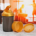 Шейкер спортивный с чашей под протеин, чёрно-золотой, 500 мл, фото 2