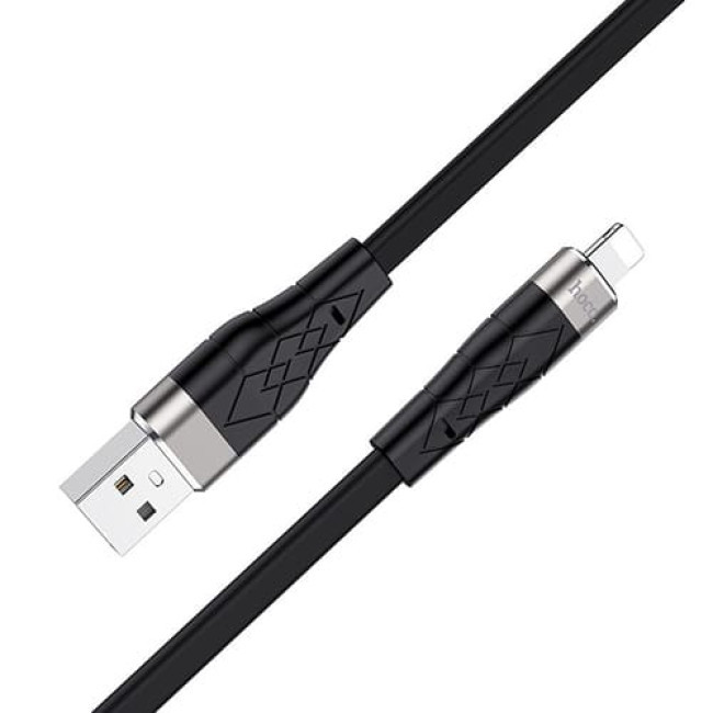 USB кабель Hoco X53 Angel Lightning, длина 1 метр (Черный) - фото 3 - id-p208926940