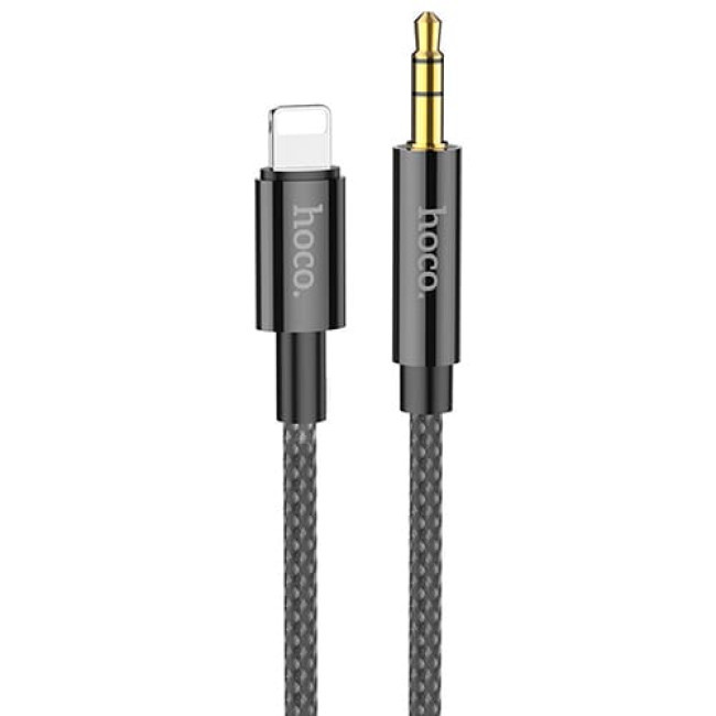 Аудио-кабель AUX c Lightning на 3.5mm Hoco UPA19 Черный - фото 2 - id-p208926972