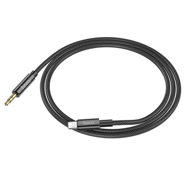 Аудио-кабель AUX c Lightning на 3.5mm Hoco UPA19 Черный - фото 3 - id-p208926972
