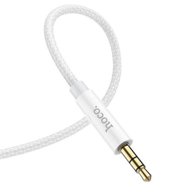 Аудио-кабель AUX c Lightning на 3.5mm Hoco UPA19 Серебристый - фото 4 - id-p208926973