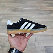 Кроссовки Adidas Gazelle Indoor Black White Gum, фото 2