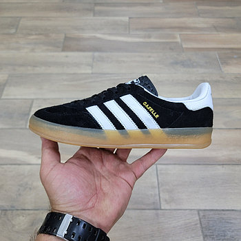 Кроссовки Adidas Gazelle Indoor Black White Gum