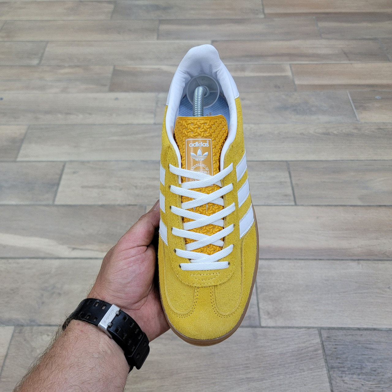 Кроссовки Adidas Gazelle Indoor Yellow - фото 3 - id-p208929769