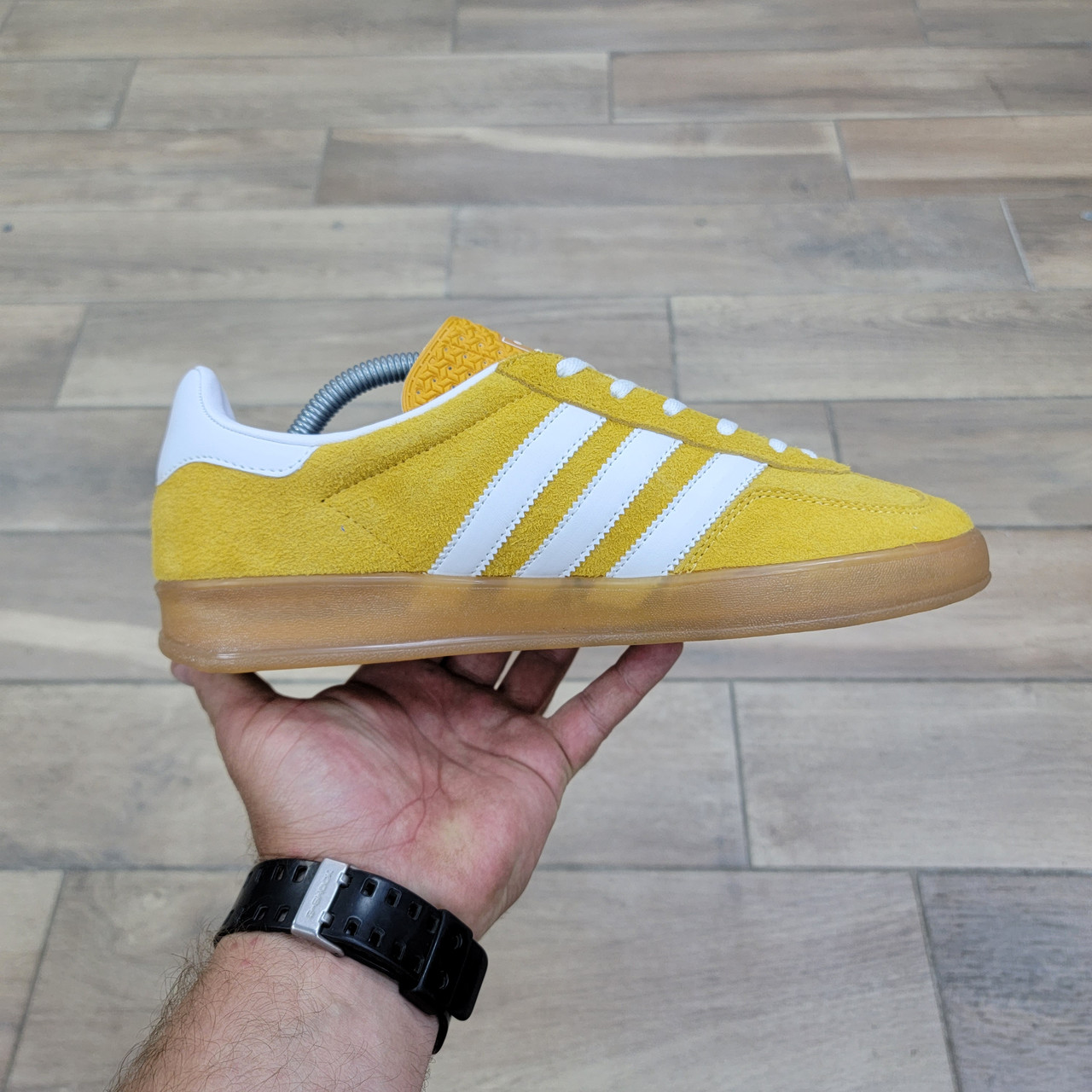 Кроссовки Adidas Gazelle Indoor Yellow - фото 2 - id-p208929769