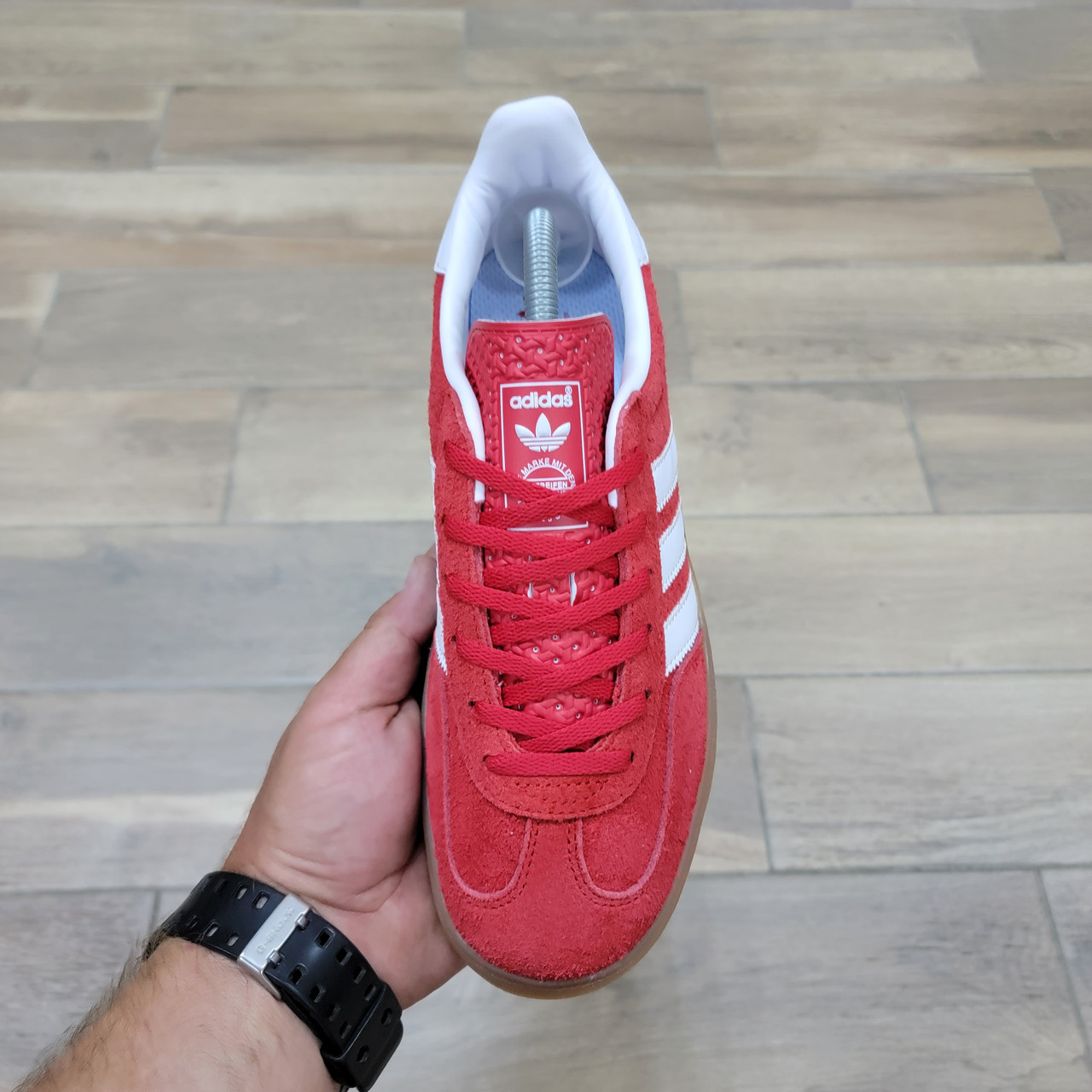 Кроссовки Adidas Gazelle Indoor Scarlet Gum - фото 3 - id-p208929784