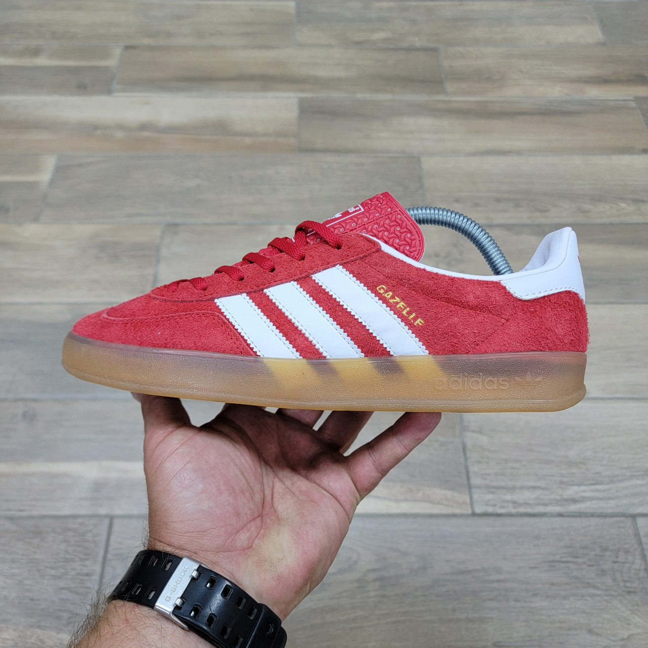 Кроссовки Adidas Gazelle Indoor Scarlet Gum - фото 1 - id-p208929784