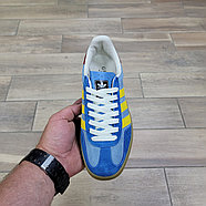 Кроссовки Wmns Adidas X Gucci Gazelle Light Blue Suede, фото 3