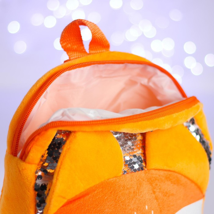 Рюкзак детский с пайетками «Лиса», 26х24 см - фото 2 - id-p208930164