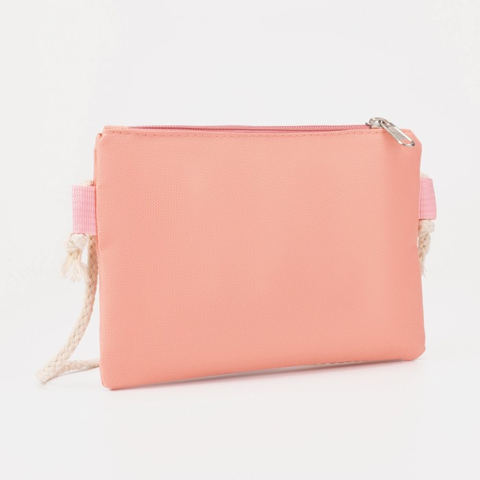 Рюкзак на молнии, шопер, сумка, косметичка, цвет персиковый - фото 10 - id-p208930189