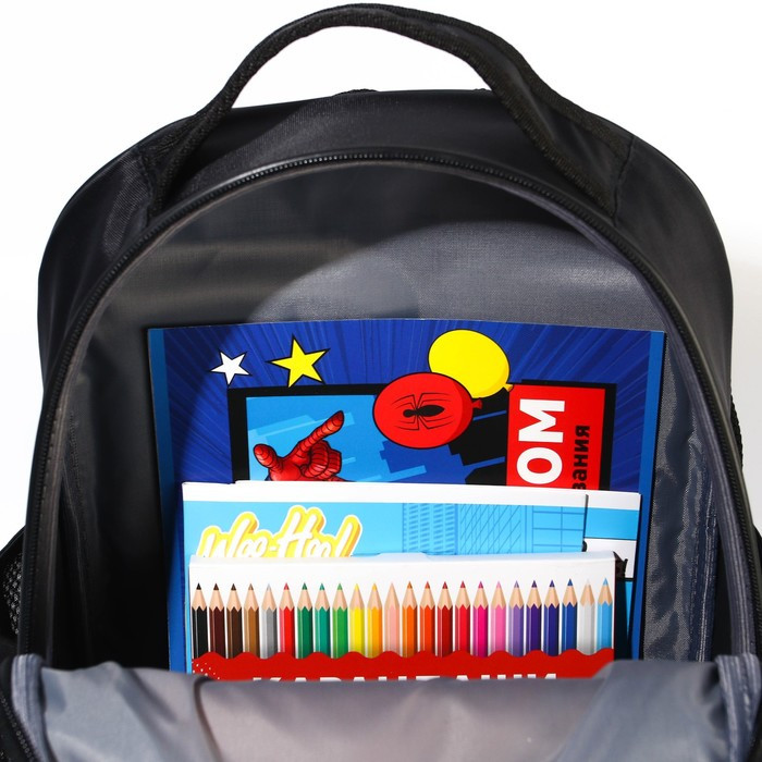 Рюкзак школьный с эргономической спинкой, 37х26х15 см, Человек-паук - фото 8 - id-p208930208