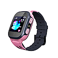 Детские умные часы Smart Baby Watch Y92 с GPS, камера, фонарик розовые, фото 4
