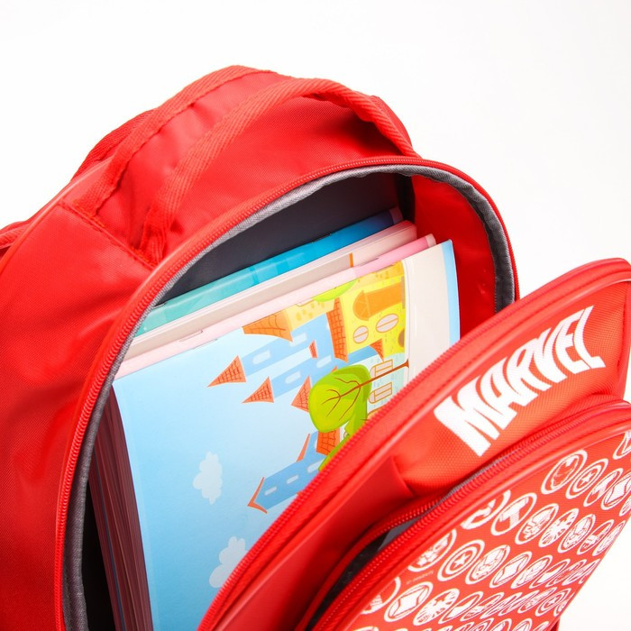 Рюкзак школьный с эргономической спинкой, 37х26х15 см, Мстители - фото 7 - id-p208930223