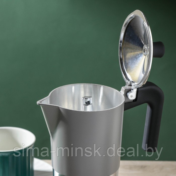 Кофеварка гейзерная Magistro Moka, на 6 чашек, 300 мл - фото 3 - id-p208932613