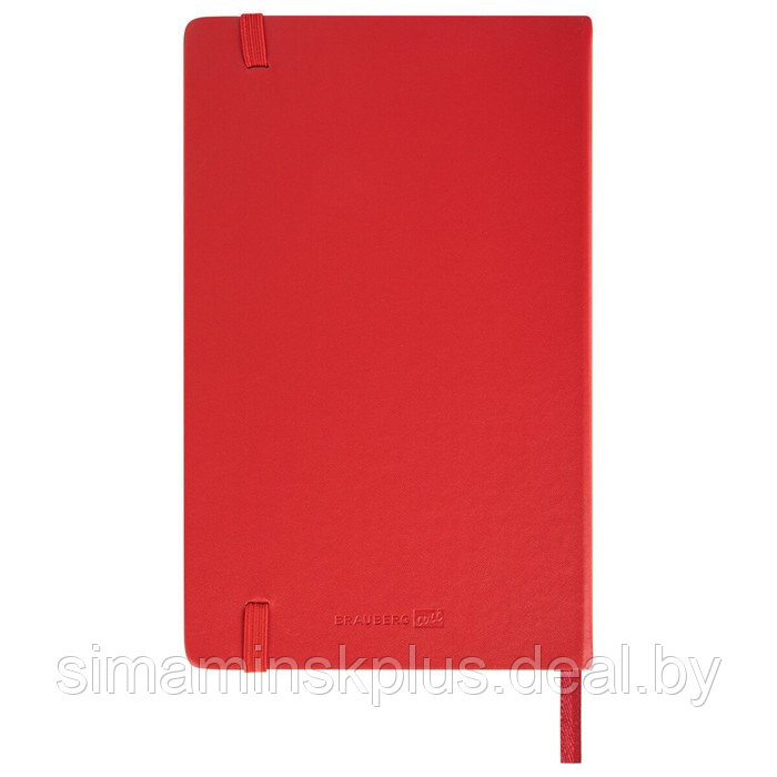 Скетчбук 140г/м 120*210 мм BRAUBERG ART CLASSIC 80л, кожзам, кремовая бумага, красный 113193 - фото 9 - id-p208932387