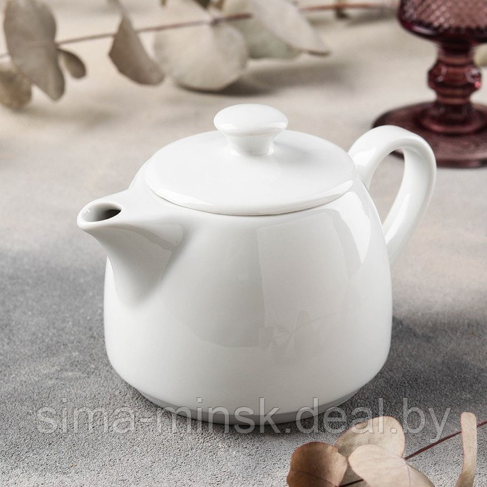 Чайник «Бельё», 400 мл, цвет белый - фото 1 - id-p208933120