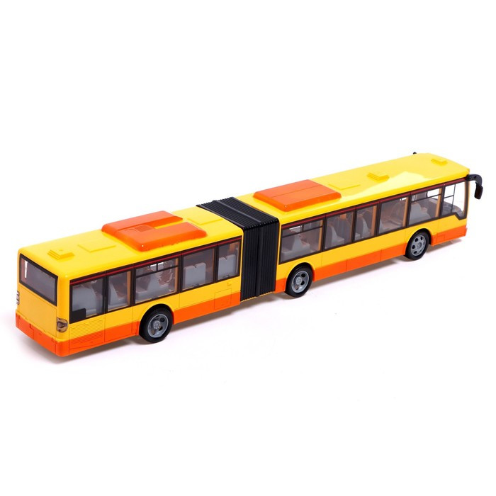 Автобус радиоуправляемый «Городской», работает от аккумулятора, цвет желтый - фото 3 - id-p208934586