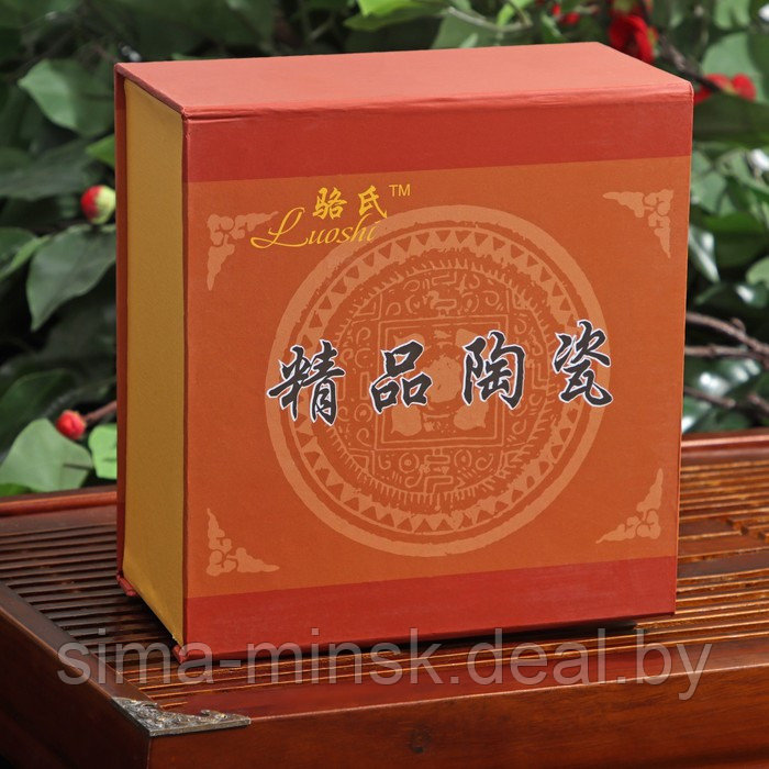 Набор для чайной церемонии керамический «Цветение», 5 предметов: 4 пиалы 30 мл, чайник 200 мл - фото 5 - id-p208933399