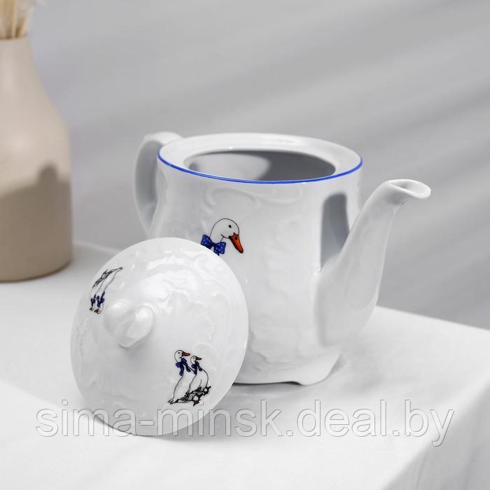 Чайный сервиз на 6 персон «Рококо. Гуси», 15 предметов - фото 3 - id-p208933452