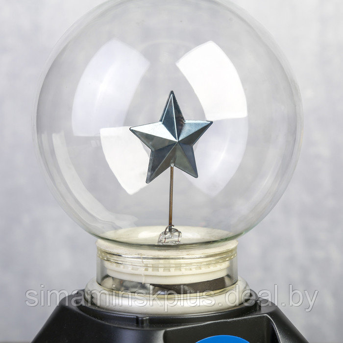 Светильник плазменный шар "Звезда" (от сети 220V) 13x12x20 см - фото 3 - id-p208937961