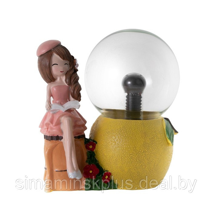 Плазменный шар "Девочка лимончик" 14х9х16 см - фото 8 - id-p208937969
