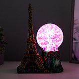 Плазменный шар "Эйфелева башня" 10х18х27 см, фото 3