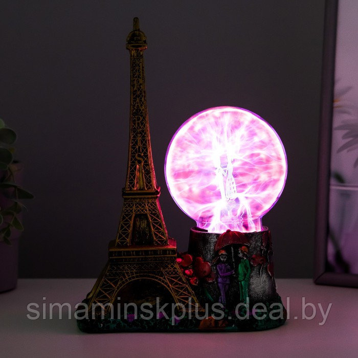 Плазменный шар "Эйфелева башня" 10х18х27 см - фото 3 - id-p208937978