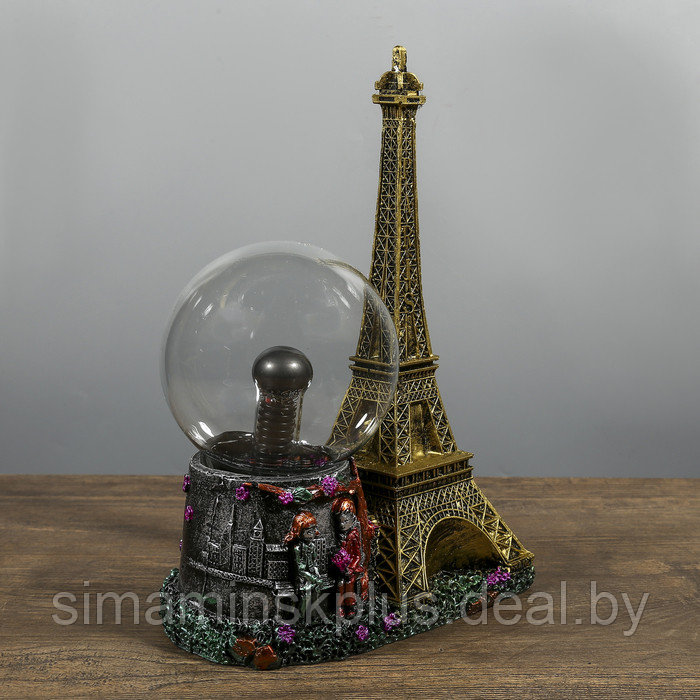 Плазменный шар "Влюбленные в Париже" 10х18х27 см - фото 4 - id-p208937979