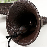 Колокол сувенирный чугун "Виноград и листья" 22х10х15 см, фото 4