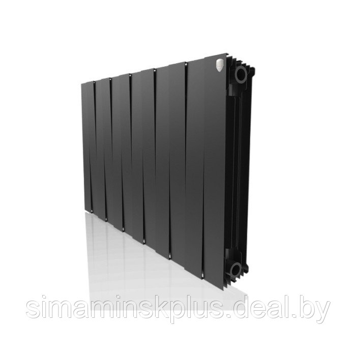 Радиатор биметаллический Royal Thermo PianoForte/Noir Sable, 500 x 100 мм, 12 секций, графит - фото 1 - id-p208938990