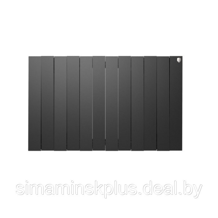 Радиатор биметаллический Royal Thermo PianoForte/Noir Sable, 500 x 100 мм, 12 секций, графит - фото 2 - id-p208938990
