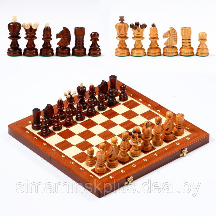 Шахматы "Жемчуг", 40.5 х 40.5 см, король h-8.5 см, пешка h-5 см - фото 1 - id-p208939004