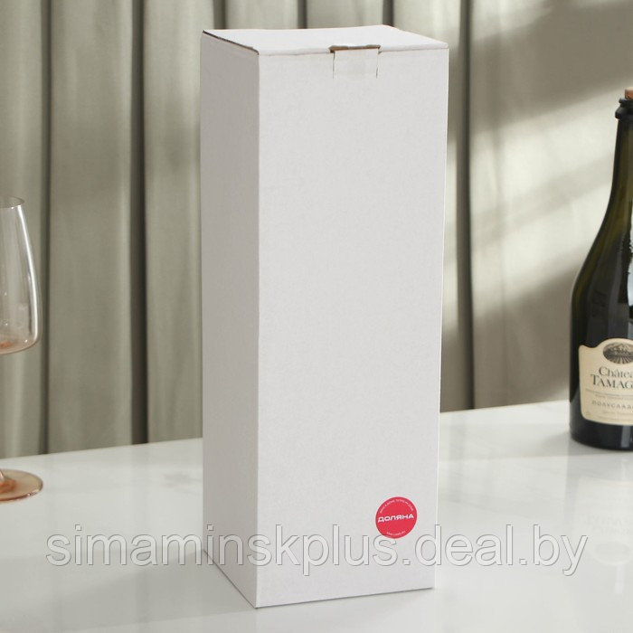 Набор для вина Доляна, 6 предметов: кейс для бутылки, каплеуловитель, штопор, пробка, кольцо, нож для фольги - фото 6 - id-p208939046
