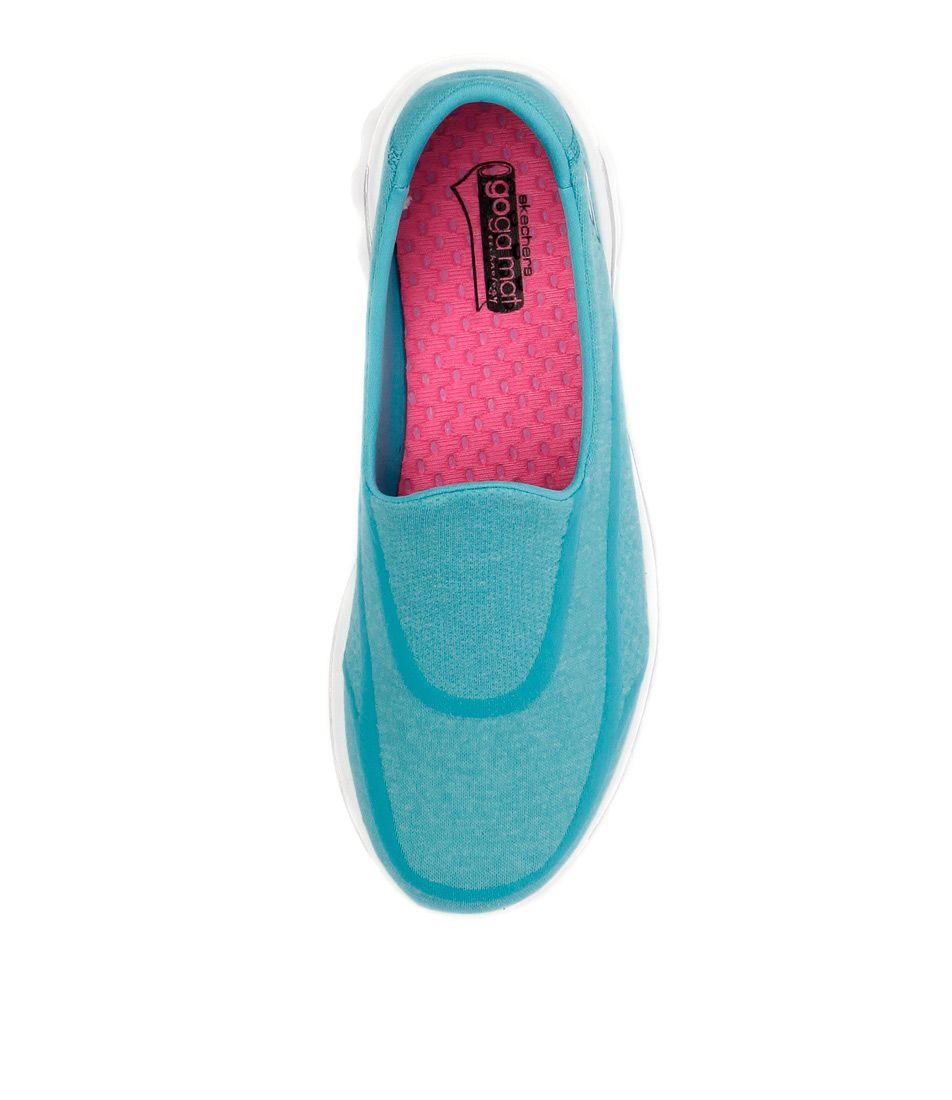 Кроссовки женские Skechers GO WALK 2 - SUPER SOCK 2 Women's half boots (sneakers) голубой - фото 4 - id-p208940408
