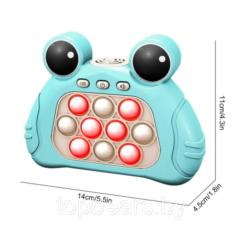 Электронная приставка консоль на память Pop It Fast Push / Антистресс игрушка для детей и взрослых Зеленый - фото 5 - id-p208946229