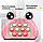 Электронная приставка консоль на память Pop It Fast Push / Антистресс игрушка для детей и взрослых Розовый, фото 4