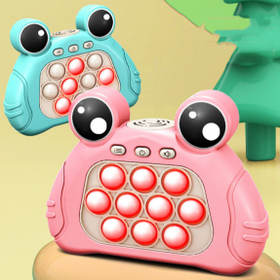Электронная приставка консоль Pop It Fast Push / Антистресс игрушка для детей и взрослых Розовый