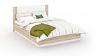 Кровать "Аврора" с подъемным механизмом дуб сонома/белый, фото 2