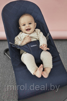 Детский шезлонг BabyBjorn Bliss Cotton Midnight Blue / 0060.15 - фото 2 - id-p208957255