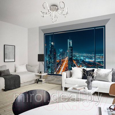 Фотообои листовые Citydecor Ночной город панорама - фото 5 - id-p208957211