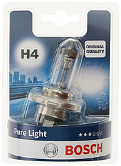 Автомобильная лампа галогенная Bosch H4 Pure Light в блистере 1 987 301 001
