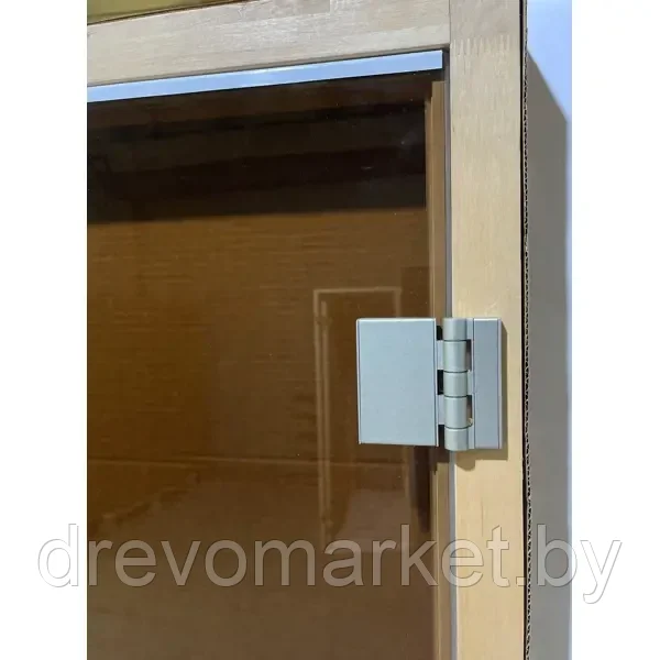 Стеклянные двери для бани и сауны DoorWood "Престиж" 70*190 см с коробкой, стекло бронза Матовое 10 мм - фото 1 - id-p208964169