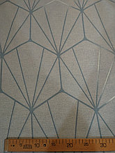 Ткань для постельного белья Бязь Геометрия голубая 220 см БПХО (отрезаем от 1 метра)